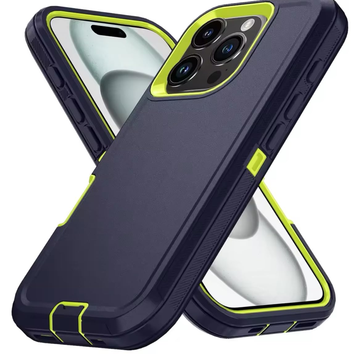 Armor Shockproof Defender iPhone case for iPhone 16 11 12 13 14 15 16 Pro max XSMAX SE2 16E Hard Back Cover with Clip Black