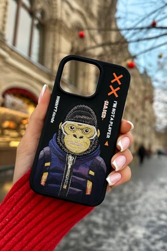 iPhone Case – Cool Monkey Streetwear Graphic | “I’m Not a Player” Quote | Matte Finish, Shockproof Cover | Compatible with iPhone 14, 15, 16 Series (Standard, Plus, Pro & Pro Max) –